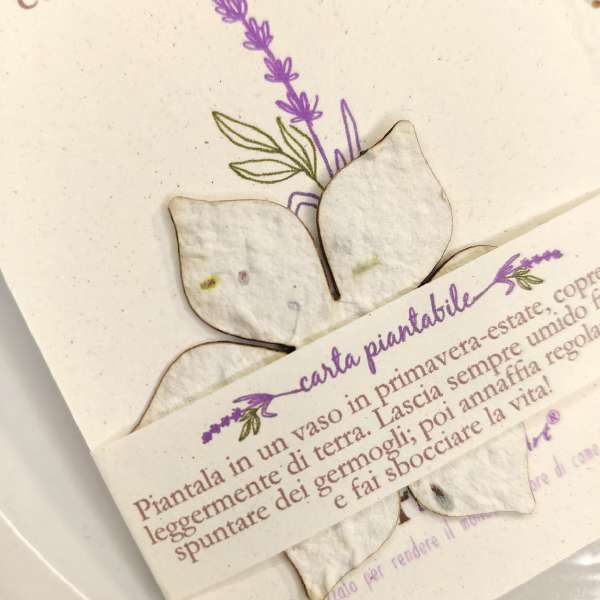 segnalibro carta piantabile